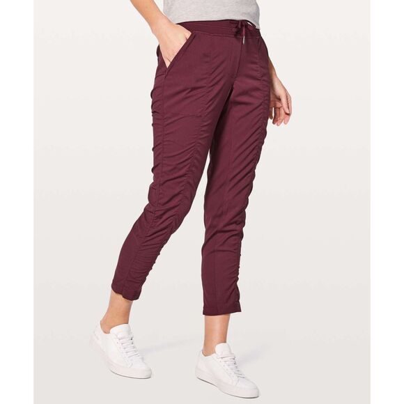 Lululemon Street To Studio Pant II Unlined 28” | Redwood (Burgundy) Size 8 EUC - Picture 5 of 9